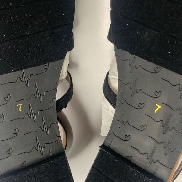 BC FOOTWEAR MALTESE II FRINGE SANDAL Black Size 7 - Picture 4 of 11